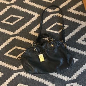 Mark Jacobs black leather everyday bag